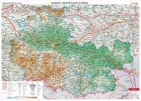 Карта на България - Южен централен район: Общогеографска
