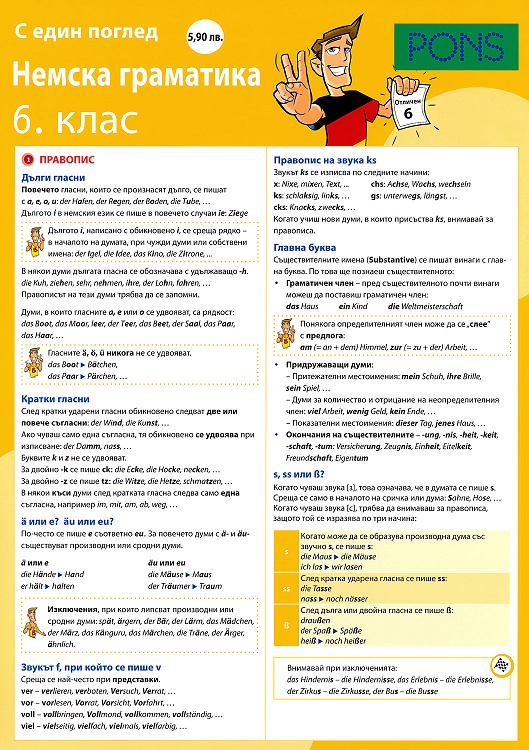 С един поглед - Немска граматика за 6. клас