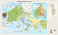 Франкската държава (VIII – IX в.) - стенна карта