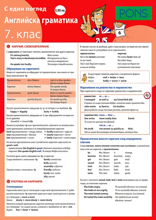 С един поглед - Английска граматика за 7. клас