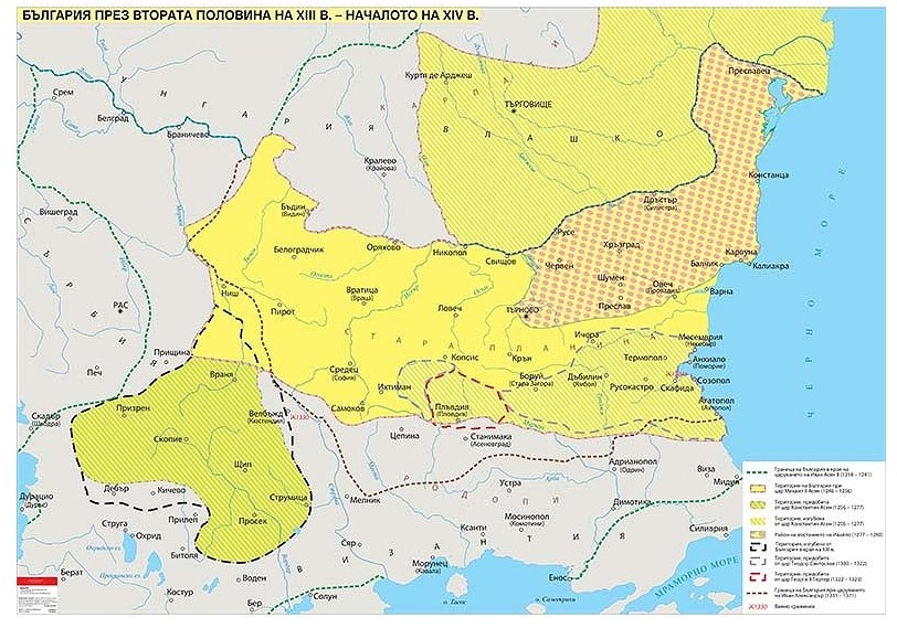 България от средата на XIII до средата на XIV век