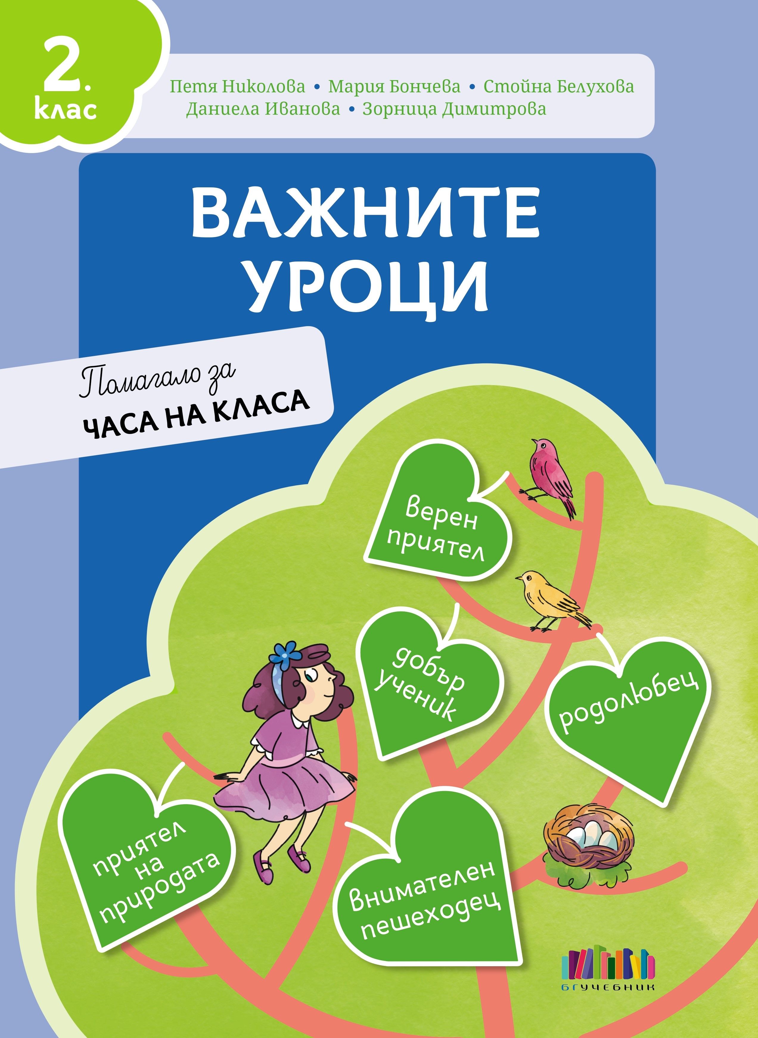 Важните уроци. Помагало за часа на класа за 2. клас