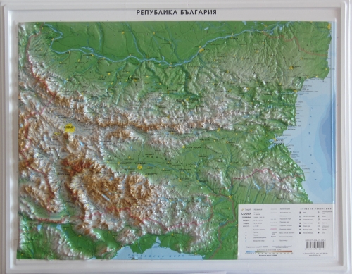Релефна карта на България