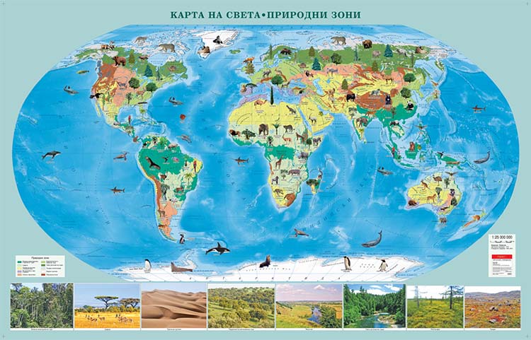 Карта на Света - Природни зони