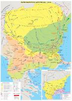 Първо българско царство (681 - 1018 г.) - стенна карта