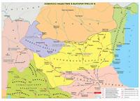 Османско нашествие в България през XIV век - стенна карта