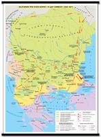 България при княз Борис I и цар Симеон - стенна карта