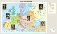 Европа в края на XVIII век - стенна карта