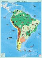 Карта на Южна Америка - Природни зони