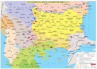 Втора Балканска (Междусъюзническа) война - стенна карта