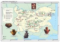 Българските земи в древността - стенна карта