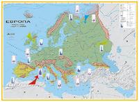 Карта на Европа - Климат и води