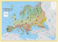 Карта на Европа - Природогеографски зони