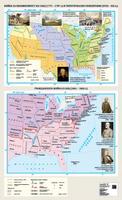 Война за независимост на САЩ и териториално разширение (XVIII – XIX в.). Гражданската война в САЩ - стенна карта