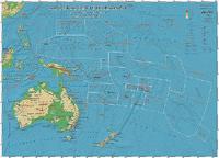 Природогеографска карта на Австралия и Океания