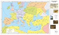 Европа в средата на XVI век - стенна карта