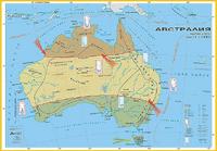 Карта на Австралия - Климат и води
