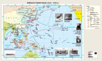 Войната в Тихия океан (1941 – 1945 г.) - стенна карта
