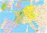 Западна Европа (Х - ХIII век) - стенна карта