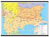 Първа Балканска война - стенна карта