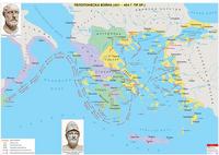 Пелопонеската война (431 – 404 г. пр. Хр.) - стенна карта