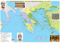 Гръко - Персийски войни / Пелопонеска война - стенна карта