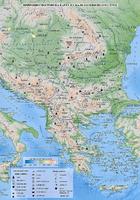Природогеографска карта на Балканския полуостров Политическа карта на Балканския полуостров