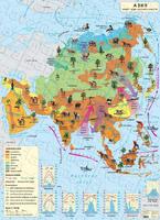 Карта на Азия - Климат, води, растения и животни 