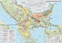 България под Византийска власт - стенна карта