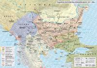 Падане на България под Османско робство - стенна карта