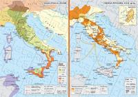 Ранна епоха в Италия / Римската република (III - II в. пр. Хр.) - стенна карта