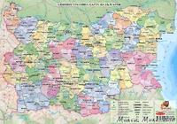 Административна карта на България Политическа карта на Европа