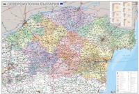 Североизточна България - стенна карта